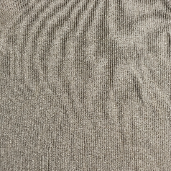 NWT Worthington gold flecked turtle neck knit sweater, women's large, gold/tan - Picture 3 of 8